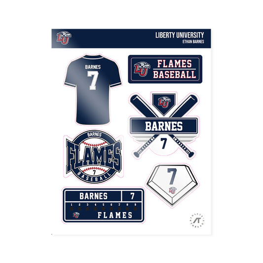 Liberty - NCAA Baseball : Ethan Barnes - Sticker Sheet-0