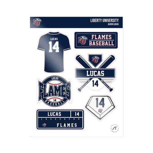 Liberty - NCAA Baseball : Jaxon Lucas - Sticker Sheet-0