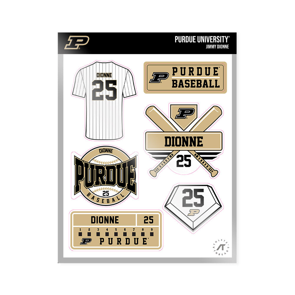 Purdue - NCAA Baseball : Jimmy Dionne - Sticker Sheet-0