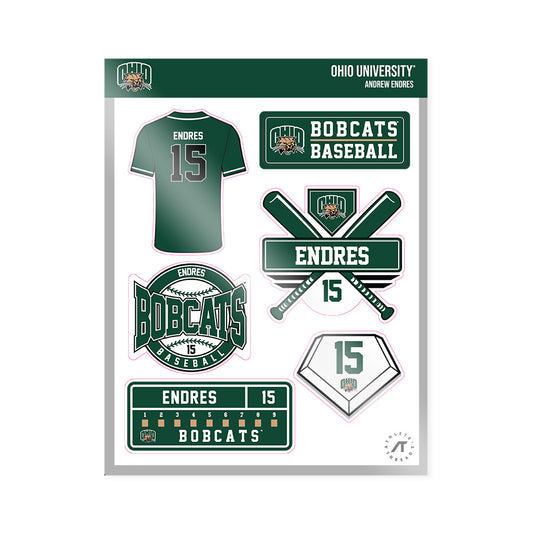 Ohio - NCAA Baseball : Andrew Endres - Sticker Sheet-0