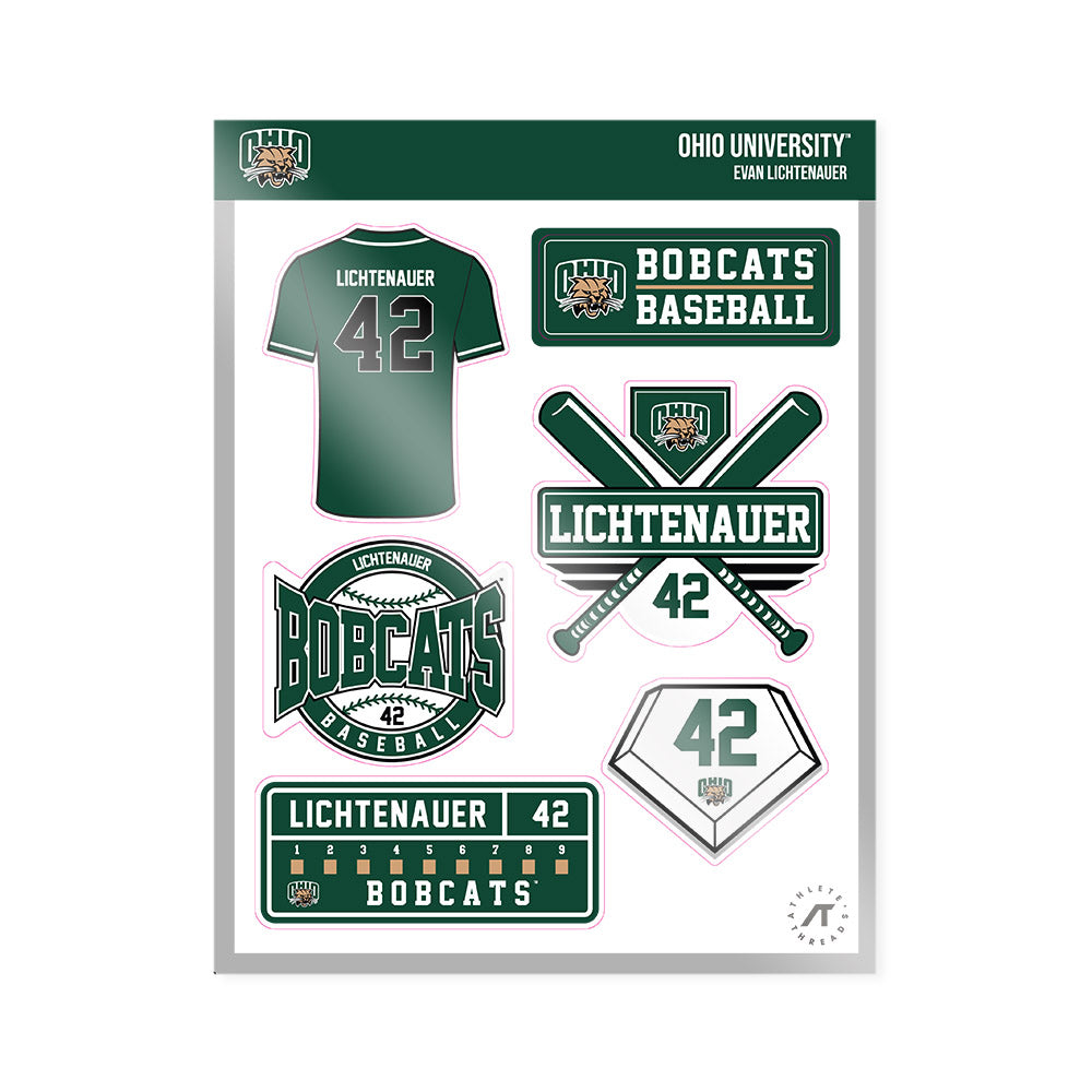 Ohio - NCAA Baseball : Evan Lichtenauer - Sticker Sheet-0
