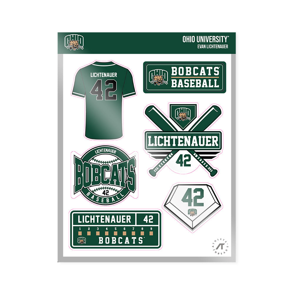 Ohio - NCAA Baseball : Evan Lichtenauer - Sticker Sheet-0