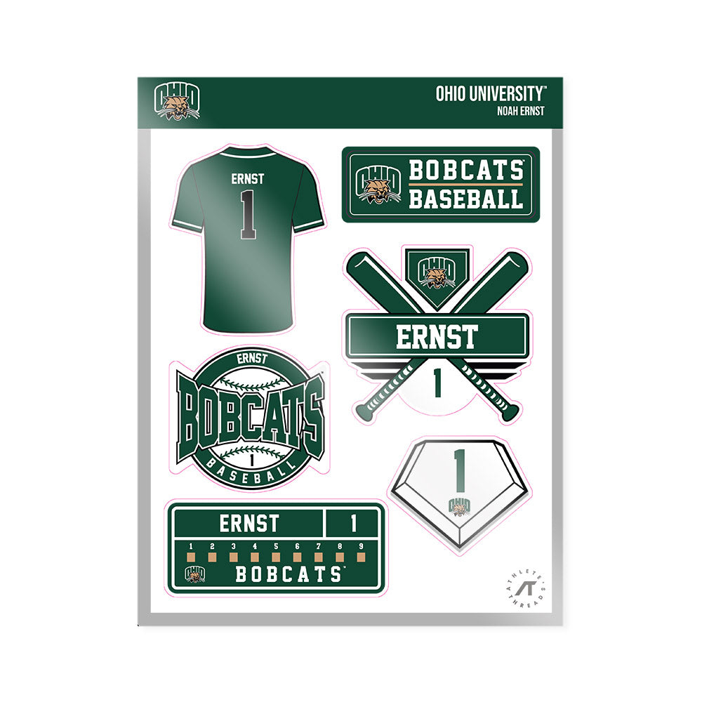 Ohio - NCAA Baseball : Noah Ernst - Sticker Sheet-0
