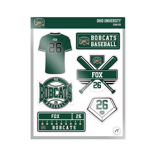 Ohio - NCAA Baseball : Sean Fox - Sticker Sheet-0