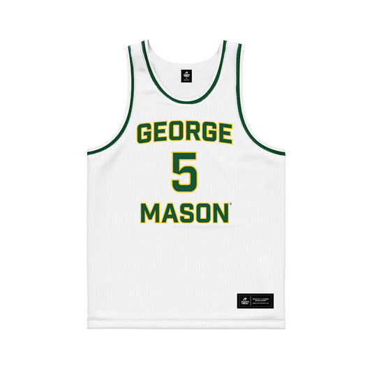 GMU - NCAA Men's Basketball : Devin Dinkins - Basketball Jersey-0