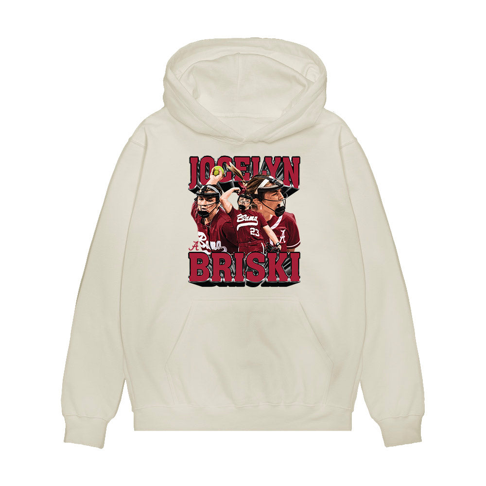 Alabama - NCAA Softball : Jocelyn Briski - Collage Premium Hooded Sweatshirt-0