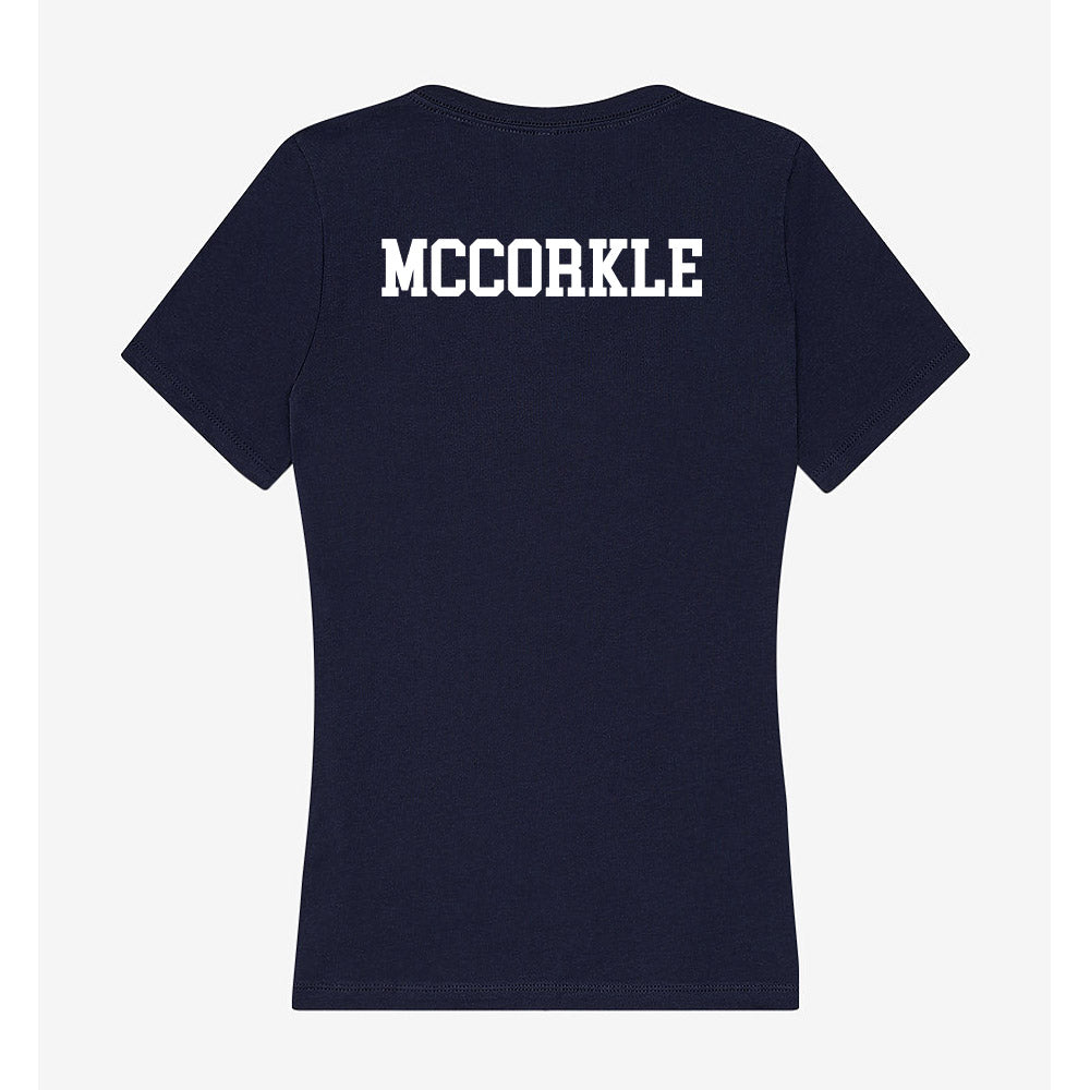 MSMU - NCAA Men's Swimming & Diving : Evan McCorkle - Women's V-Neck T-Shirt-1