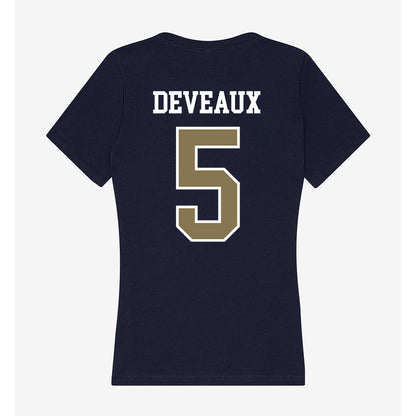 MSMU - NCAA Men's Basketball : Trey Deveaux - Women's V-Neck T-Shirt-1