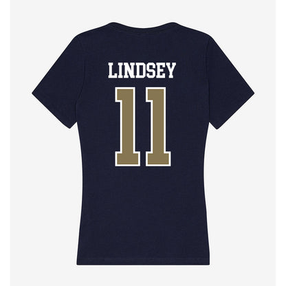 MSMU - NCAA Women's Basketball : Kayla Lindsey - Women's V-Neck T-Shirt-1