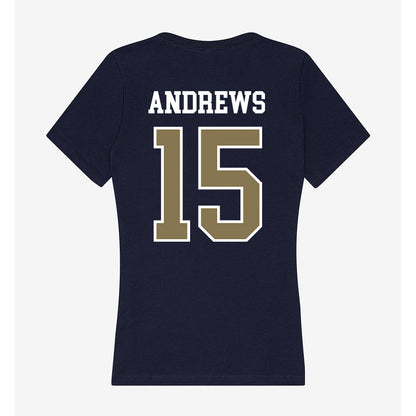 MSMU - NCAA Baseball : Jake Andrews - Women's V-Neck T-Shirt-1
