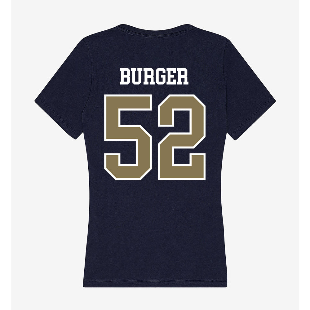 MSMU - NCAA Men's Lacrosse : Bronson Burger - Women's V-Neck T-Shirt-1