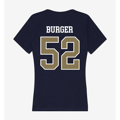 MSMU - NCAA Men's Lacrosse : Bronson Burger - Women's V-Neck T-Shirt-1