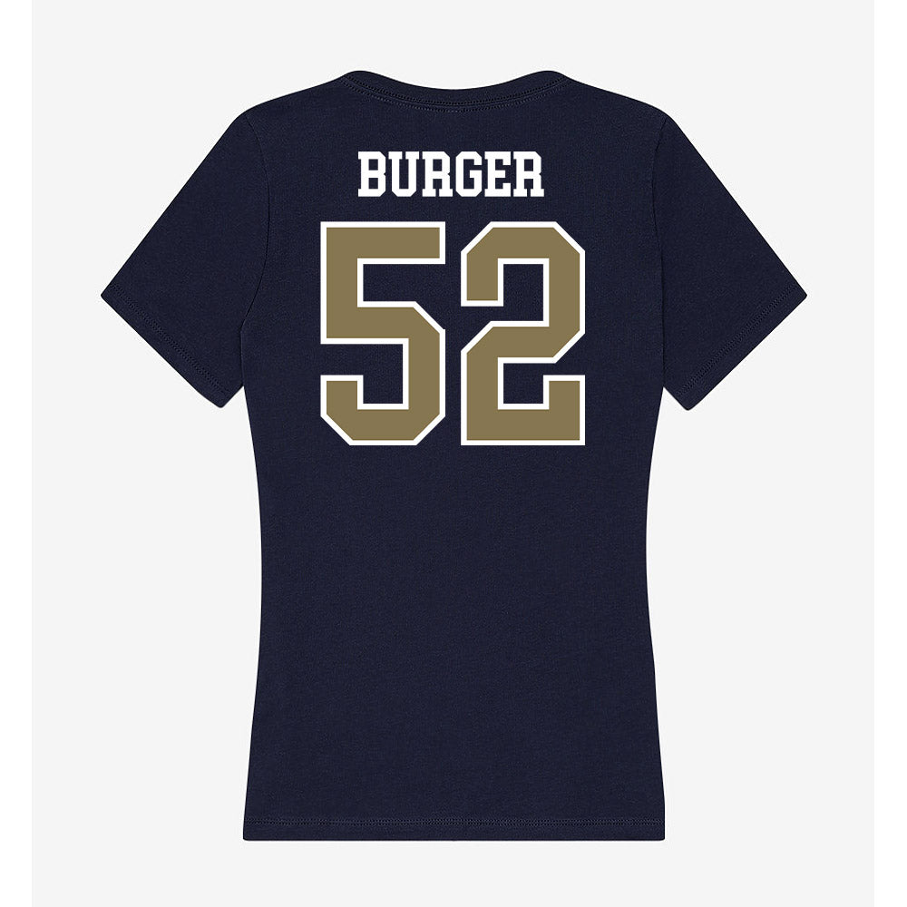 MSMU - NCAA Men's Lacrosse : Bronson Burger - Women's V-Neck T-Shirt-1