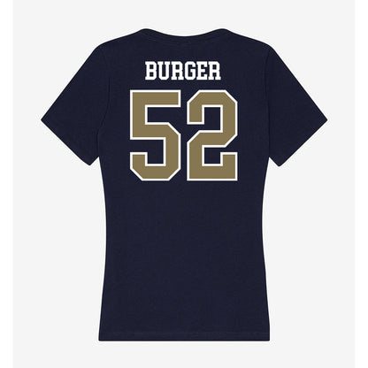 MSMU - NCAA Men's Lacrosse : Bronson Burger - Women's V-Neck T-Shirt-1