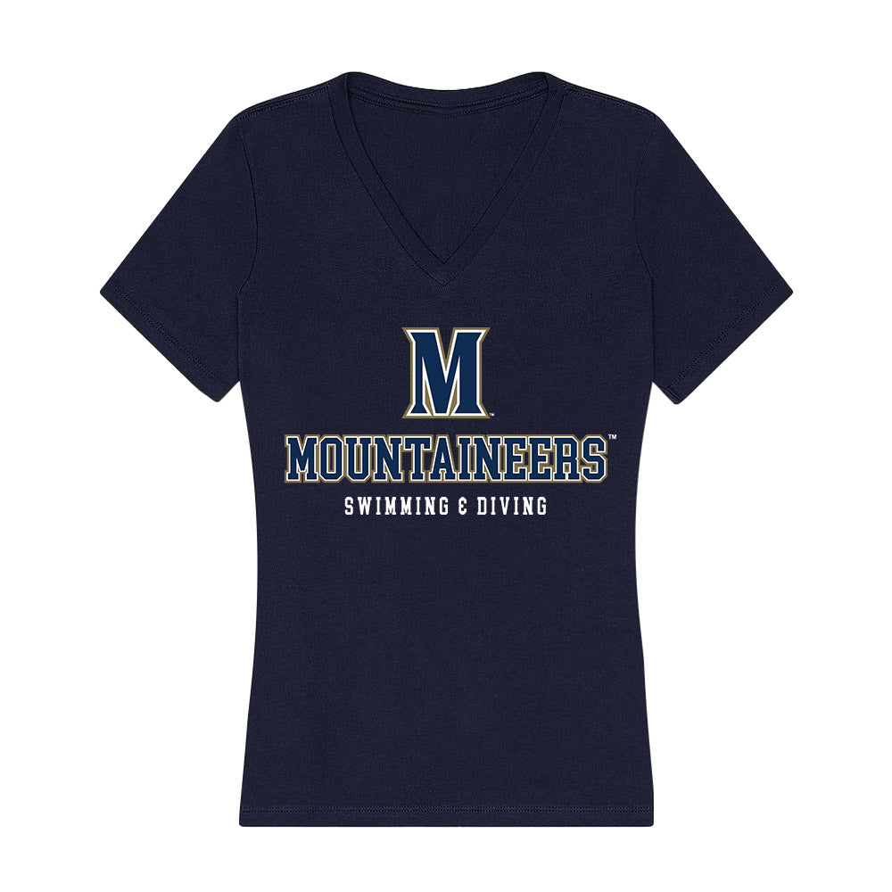 MSMU - NCAA Men's Swimming & Diving : Evan McCorkle - Women's V-Neck T-Shirt-0