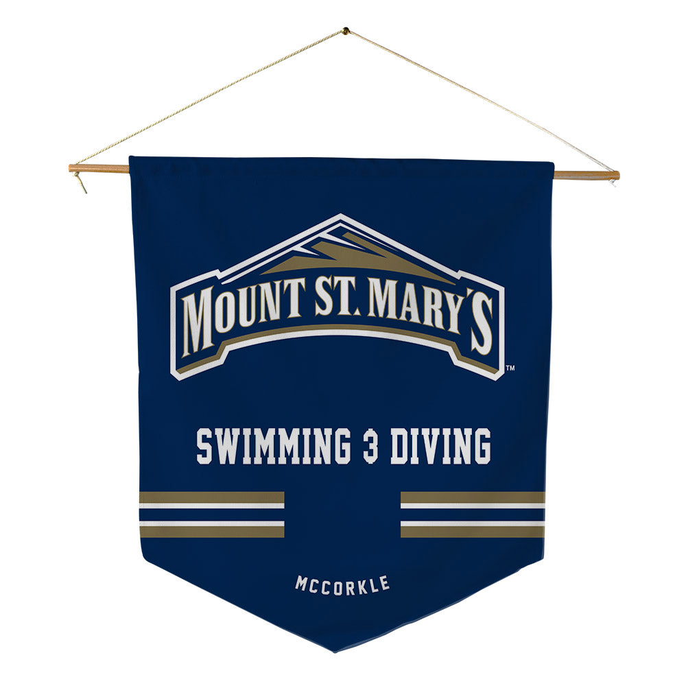 MSMU - NCAA Men's Swimming & Diving : Evan McCorkle - Pennant - 18" x 21"-0