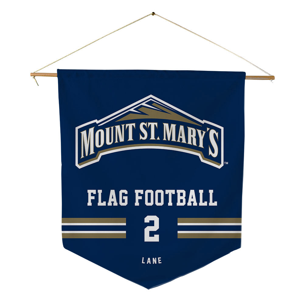 MSMU - NCAA Flag Football : Alyssa Lane - Pennant - 18" x 21"-0