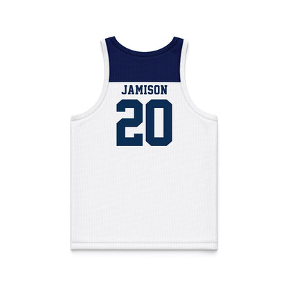 MSMU - NCAA Women's Basketball : Jaedyn Jamison - White Basketball Jersey-1