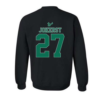USF - NCAA Women's Lacrosse : Madisyn Jokerst - The Debut Win Crewneck Sweatshirt-1