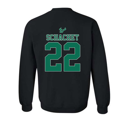 USF - NCAA Women's Lacrosse : Cami Schachet - The Debut Win Crewneck Sweatshirt-1