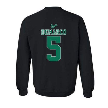 USF - NCAA Women's Lacrosse : Taylor DeMarco - The Debut Win Crewneck Sweatshirt-1