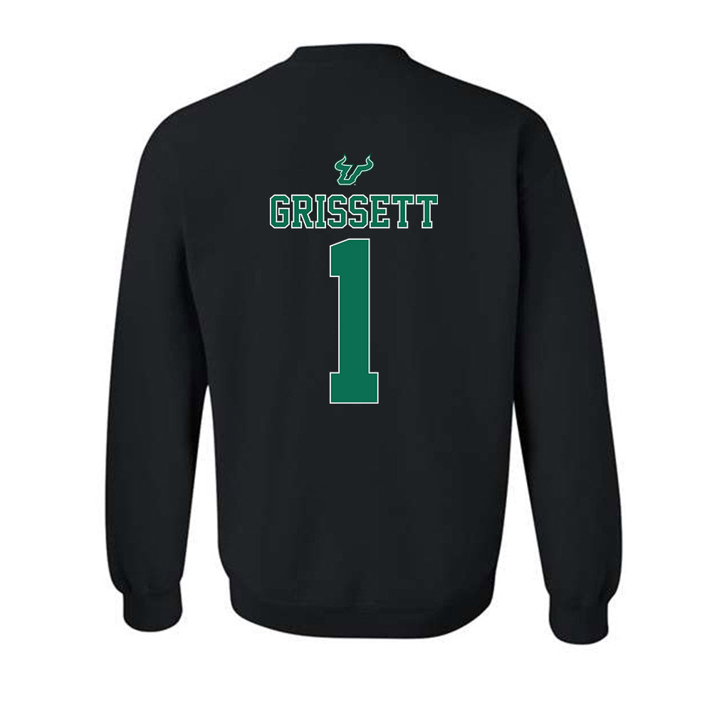 USF - NCAA Women's Lacrosse : Elise Grissett - The Debut Win Crewneck Sweatshirt-1