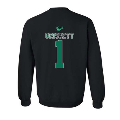 USF - NCAA Women's Lacrosse : Elise Grissett - The Debut Win Crewneck Sweatshirt-1