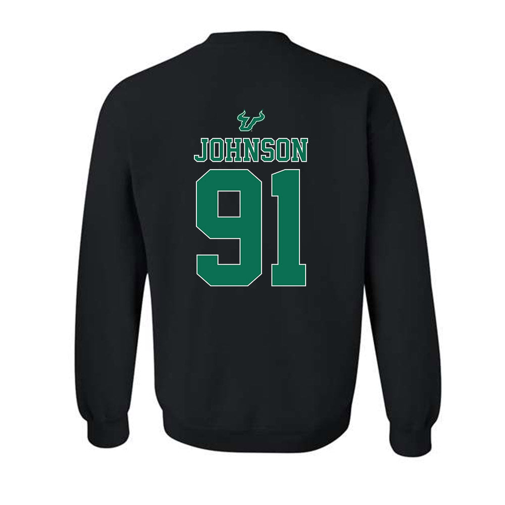 USF - NCAA Women's Lacrosse : Kalina "KJ" Johnson - The Debut Win Crewneck Sweatshirt-1