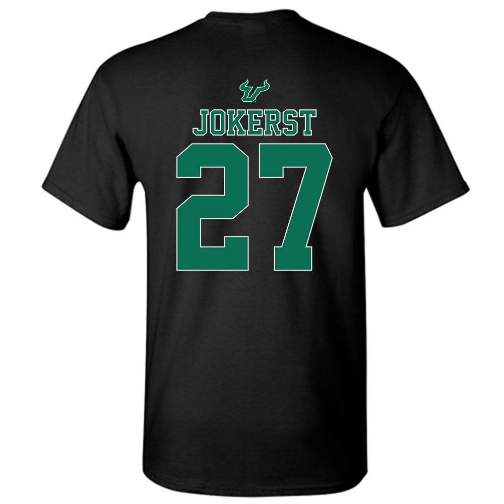 USF - NCAA Women's Lacrosse : Madisyn Jokerst - The Debut Win T-Shirt-1