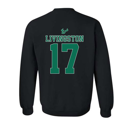 USF - NCAA Women's Lacrosse : Lucy Livingston - The Debut Win Crewneck Sweatshirt-1