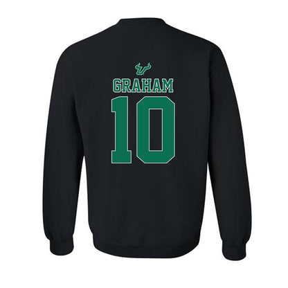 USF - NCAA Women's Lacrosse : Avery Graham - The Debut Win Crewneck Sweatshirt-1