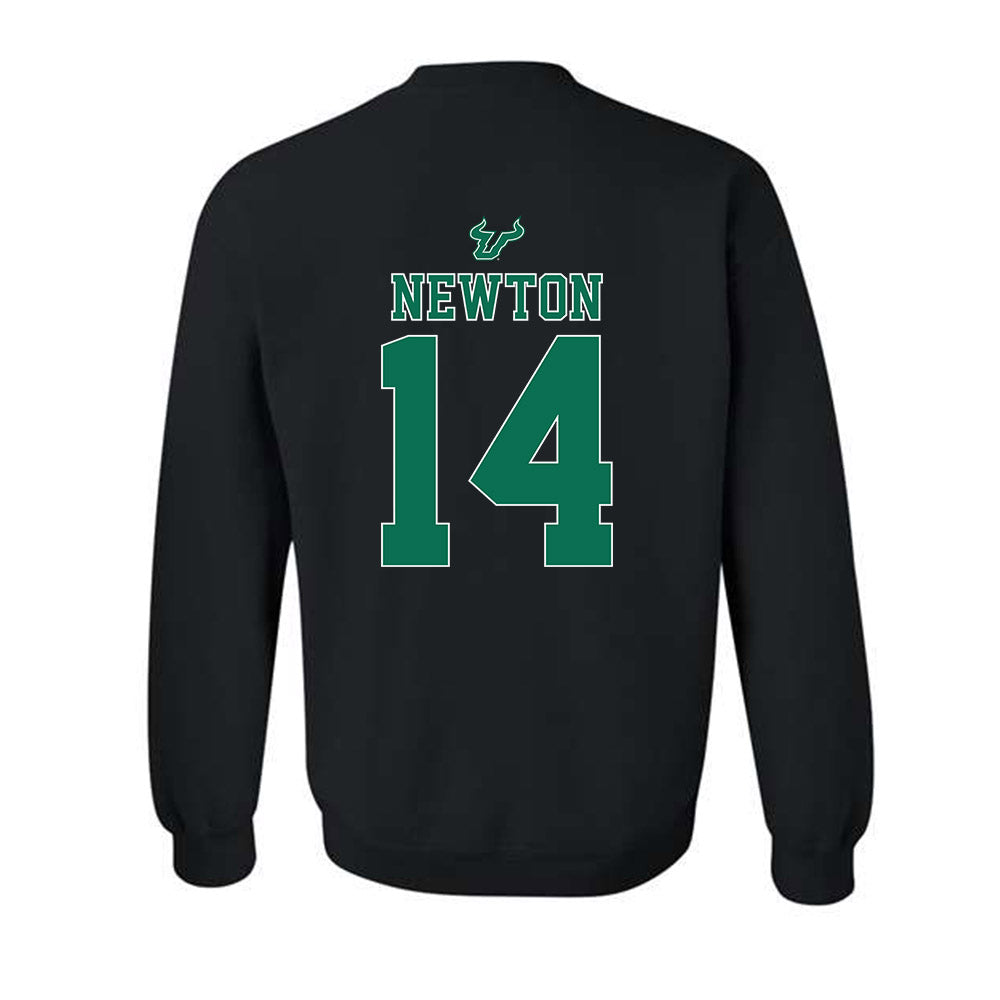 USF - NCAA Women's Lacrosse : Maggie Newton - The Debut Win Crewneck Sweatshirt-1
