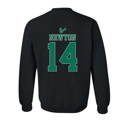 USF - NCAA Women's Lacrosse : Maggie Newton - The Debut Win Crewneck Sweatshirt-1