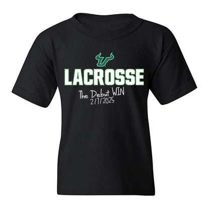 USF - NCAA Women's Lacrosse : Grace Brukiewa - The Debut Win Youth T-Shirt-0