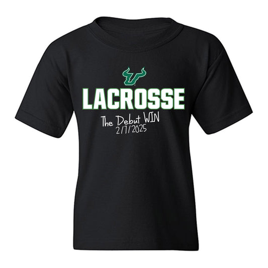 USF - NCAA Women's Lacrosse : Kaitlyn Tartaglione - The Debut Win Youth T-Shirt-0