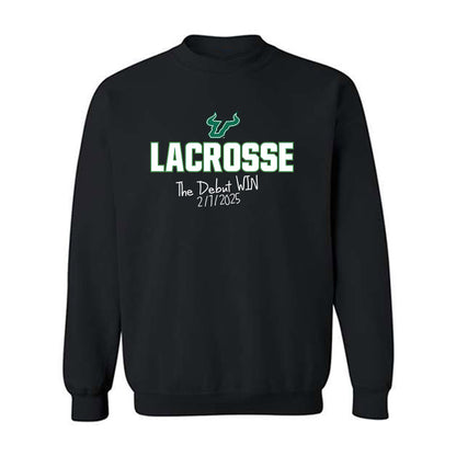 USF - NCAA Women's Lacrosse : Julia Huxtable - The Debut Win Crewneck Sweatshirt-0