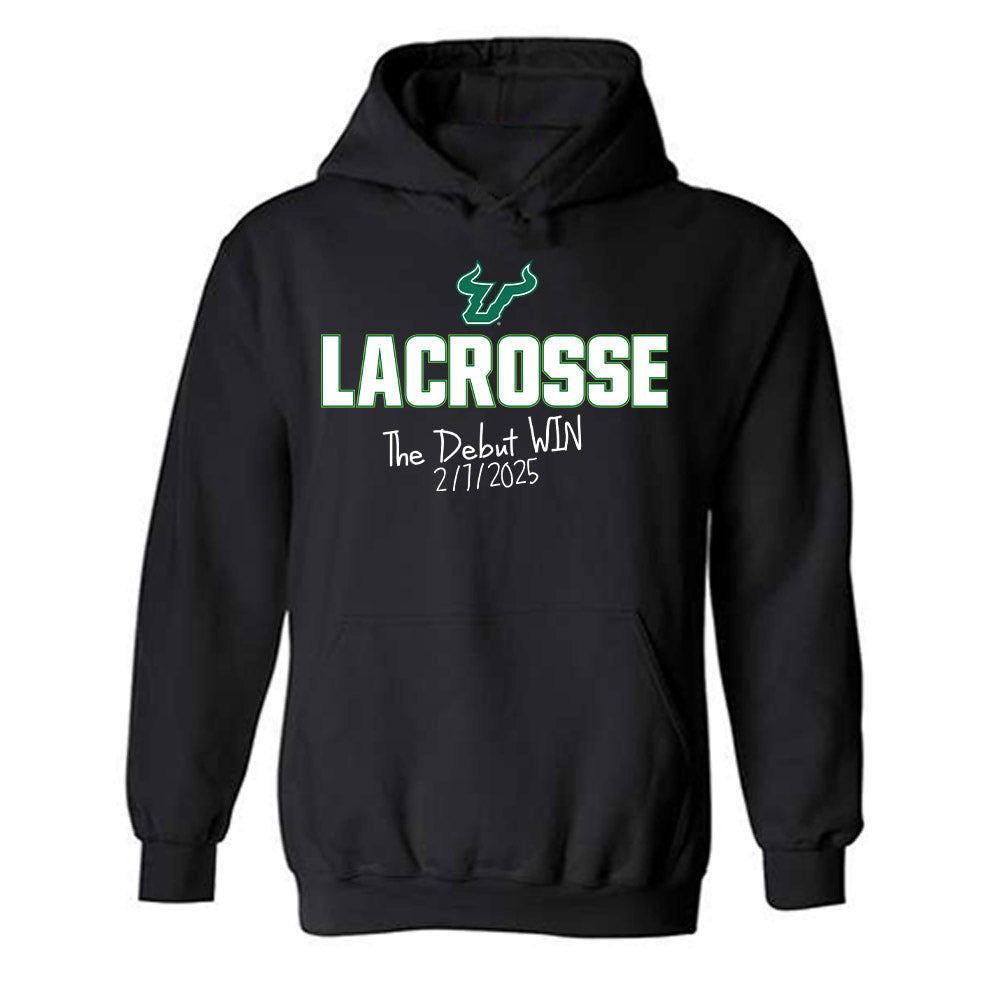 USF - NCAA Women's Lacrosse : Cami Schachet - The Debut Win Hooded Sweatshirt-0