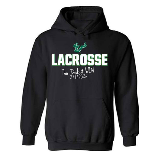 USF - NCAA Women's Lacrosse : Maggie Newton - The Debut Win Hooded Sweatshirt-0