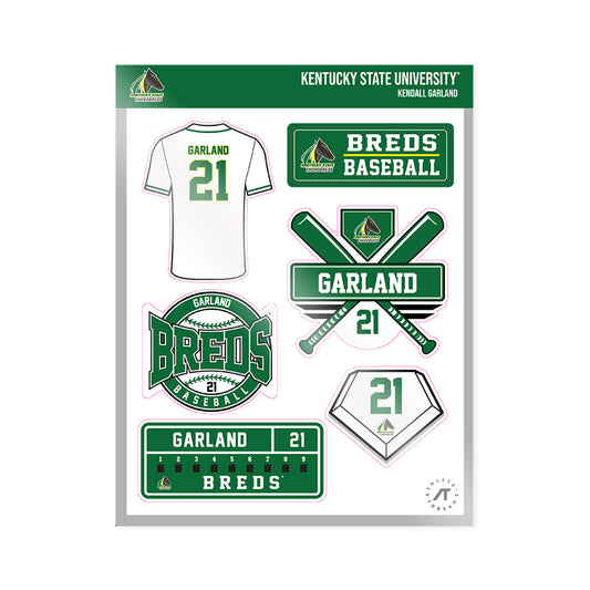KYSU - NCAA Baseball : Kendall Garland - Sticker Sheet-0
