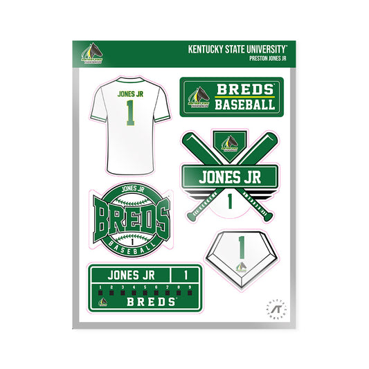 KYSU - NCAA Baseball : Preston Jones Jr - Sticker Sheet-0