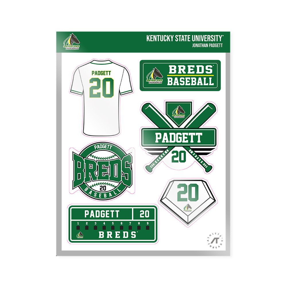 KYSU - NCAA Baseball : Jonathan Padgett - Sticker Sheet-0