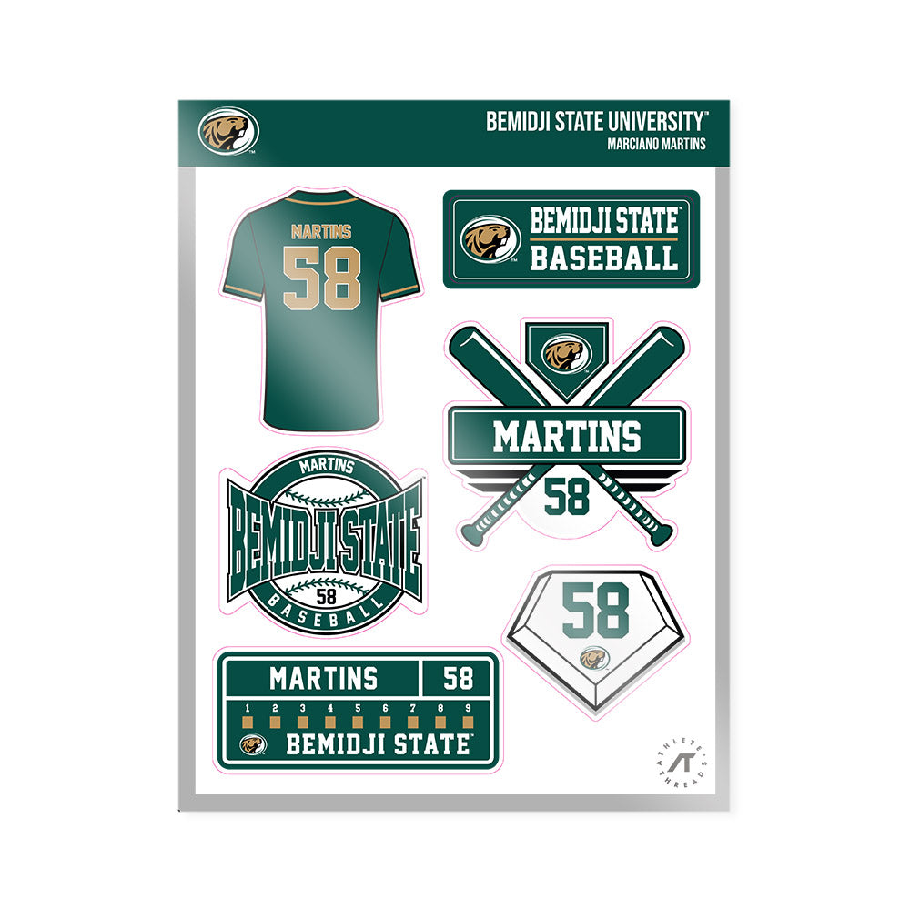 Bemidji State - NCAA Baseball : Marciano Martins - Sticker Sheet-0
