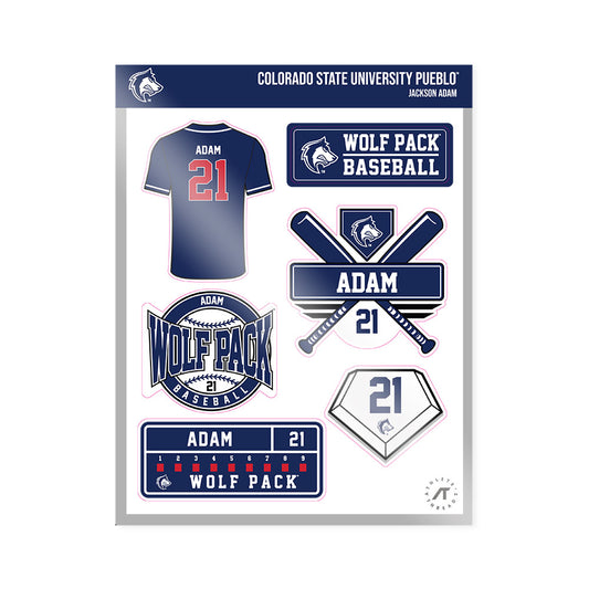 CSU Pueblo - NCAA Baseball : Jackson Adam - Sticker Sheet-0