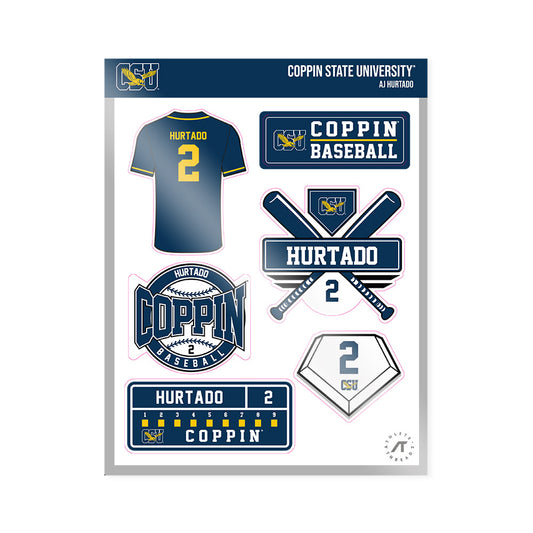 Coppin State - NCAA Baseball : AJ Hurtado - Sticker Sheet-0
