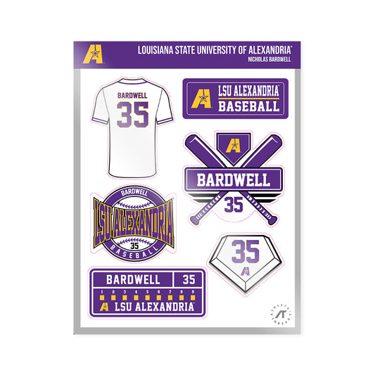LSUA - NCAA Baseball : Nicholas Bardwell - Sticker Sheet-0