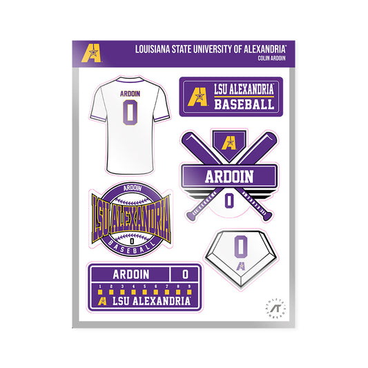 LSUA - NCAA Baseball : Colin Ardoin - Sticker Sheet-0