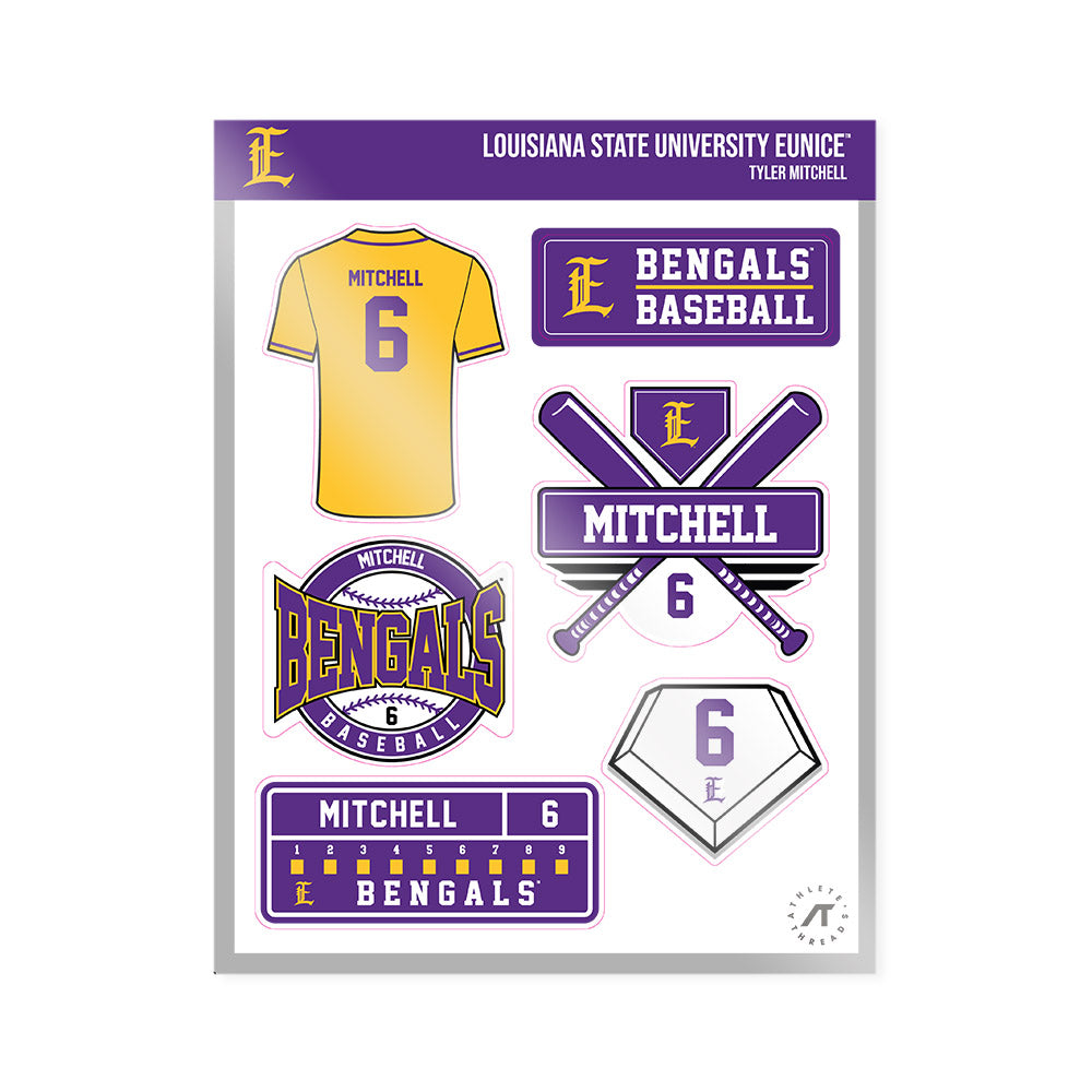 LSUE - NCAA Baseball : Tyler Mitchell - Sticker Sheet-0