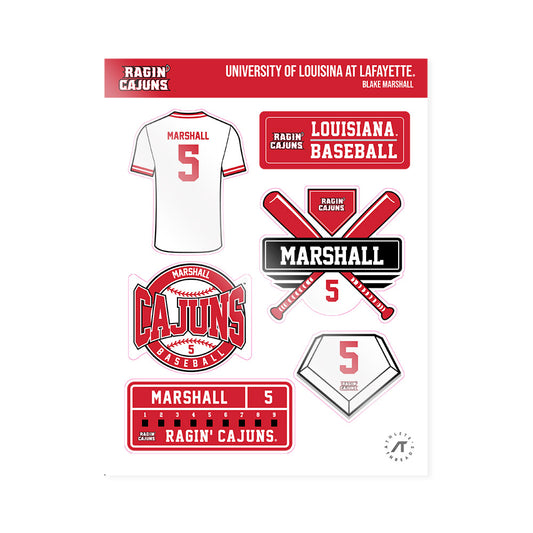 Louisiana - NCAA Baseball : Blake Marshall - Sticker Sheet-0