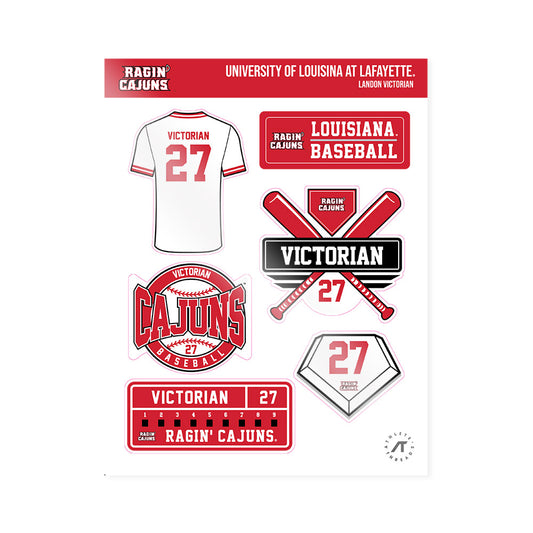 Louisiana - NCAA Baseball : Landon Victorian - Sticker Sheet-0