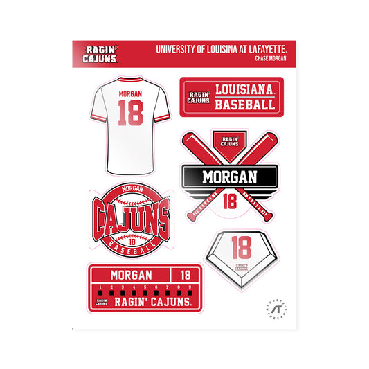 Louisiana - NCAA Baseball : Chase Morgan - Sticker Sheet-0